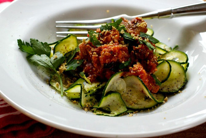 Day #4 – Turkey Bolognese with Zucchini Noodles